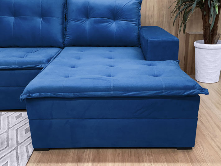 Sofá Canto Azul Leblon - Móveis furniture