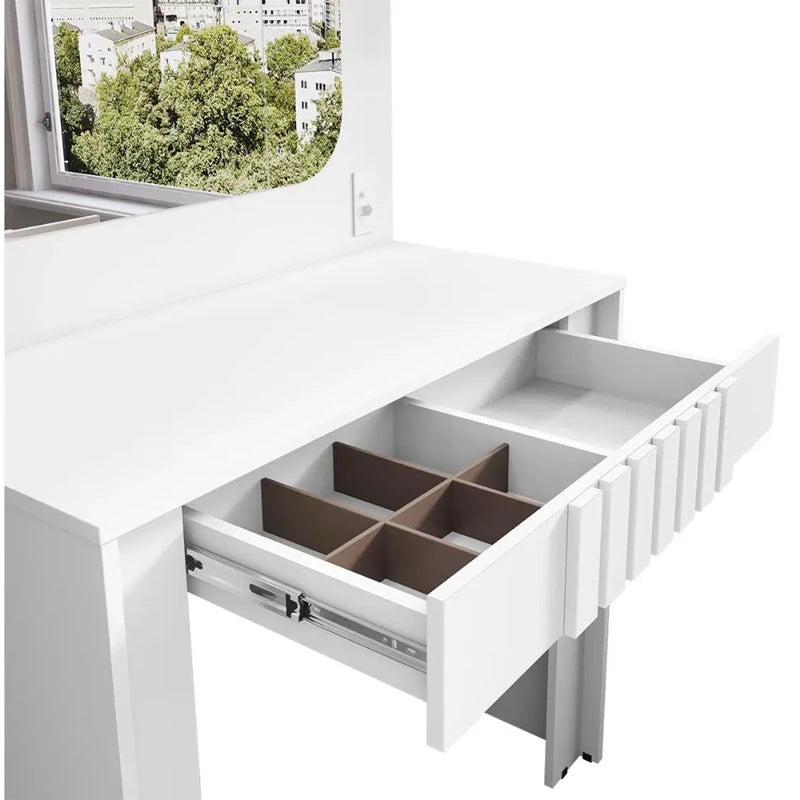 Penteadeira Camarim Rouge Branco Larg. 0.90m - Bechara