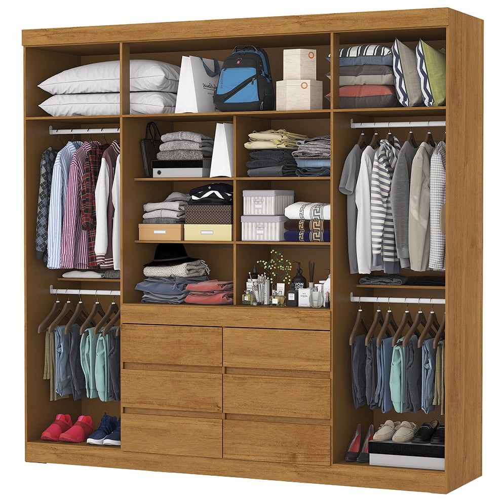 Guarda-roupa 4 Portas Império 2,00 M Cinamomo – Carioca MÓveis