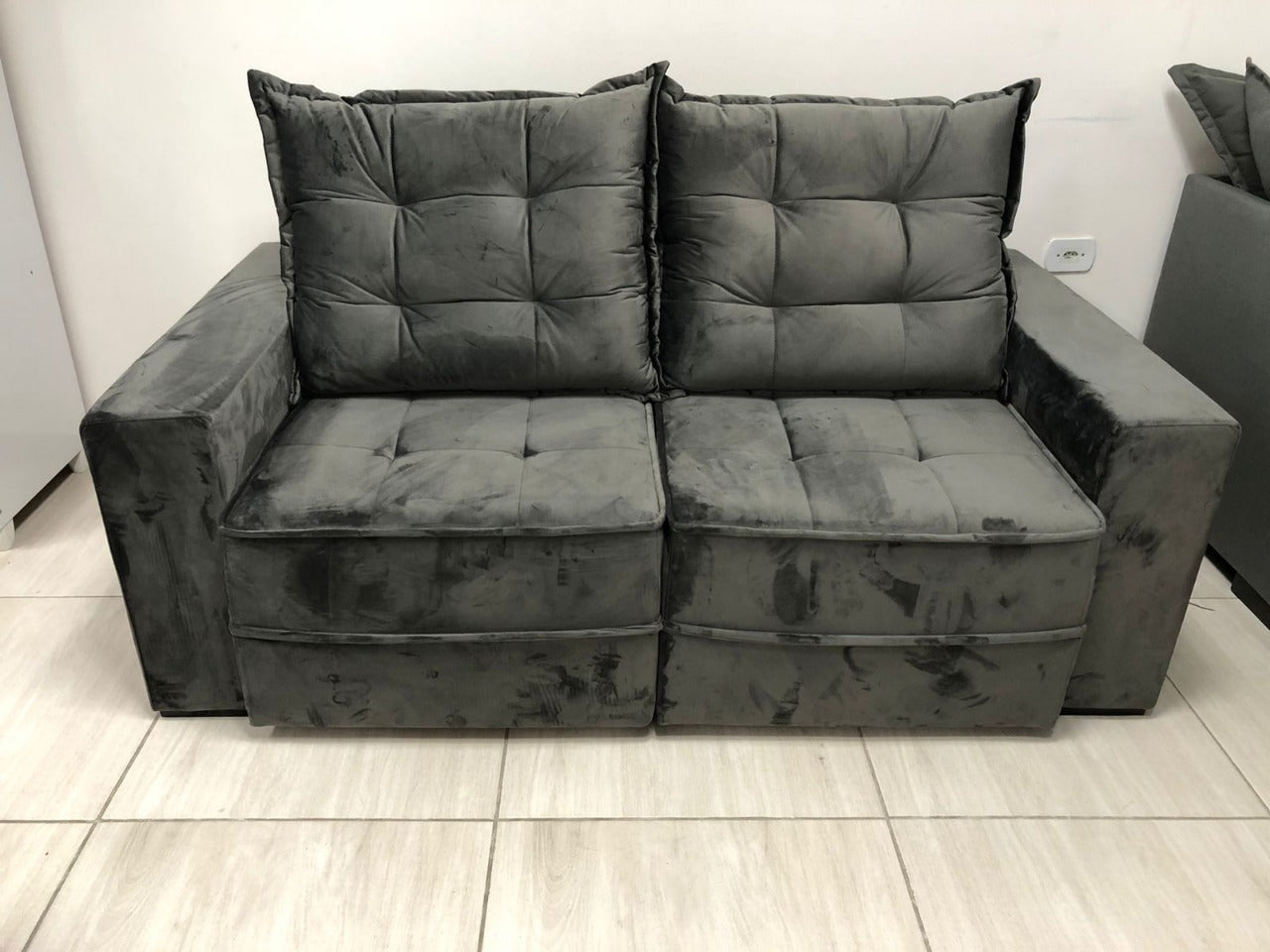 Sofá Retrátil e Reclinável Bari 1,80 - Móveis furniture