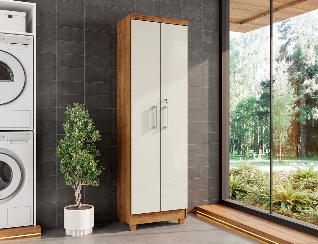 Armário Multiuso Com Chave , Isabela cedro areia – RUD RACK