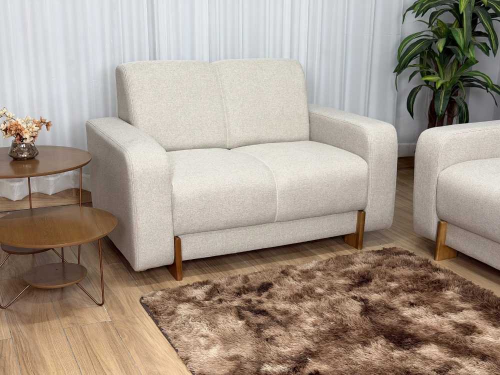 Sofá Ref.5430 2 Lugares 1.35m – Bege Linho