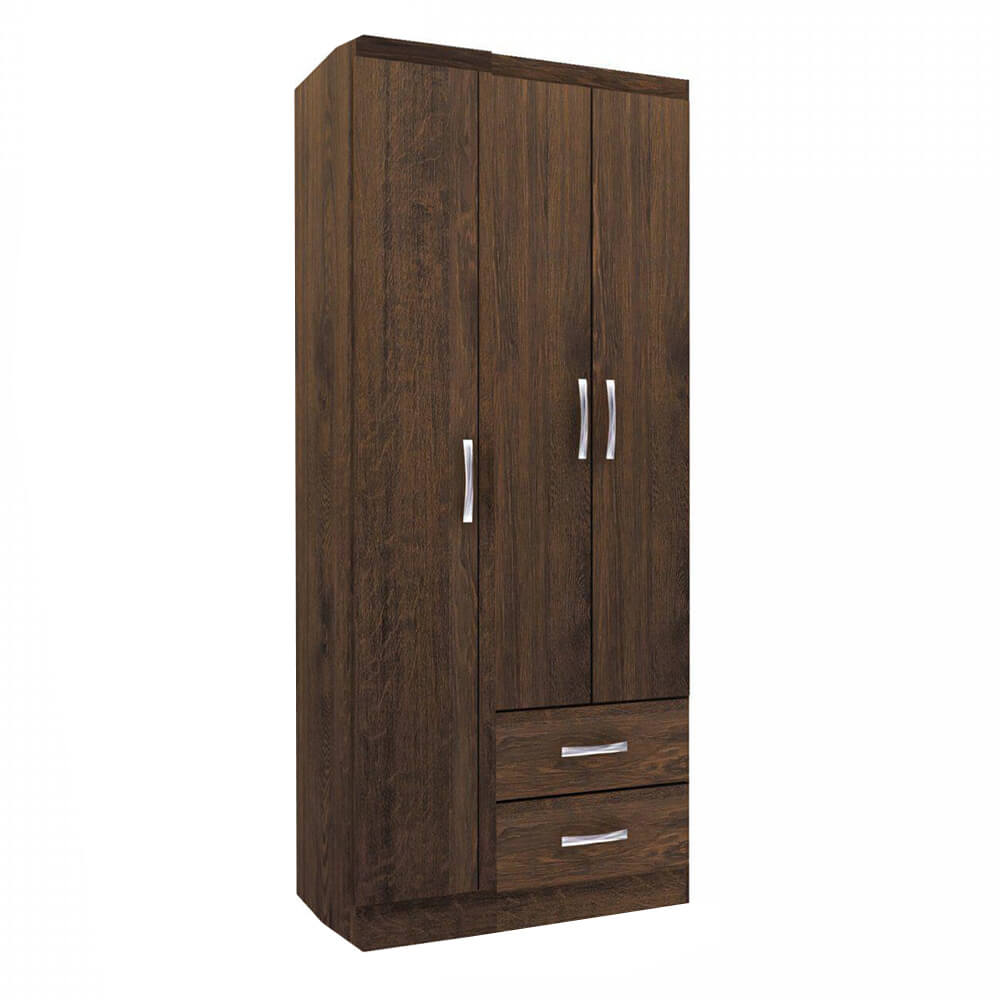 Guarda Roupa Treviso 103 Solteiro 3 Portas 2 Gavetas - Móveis furniture