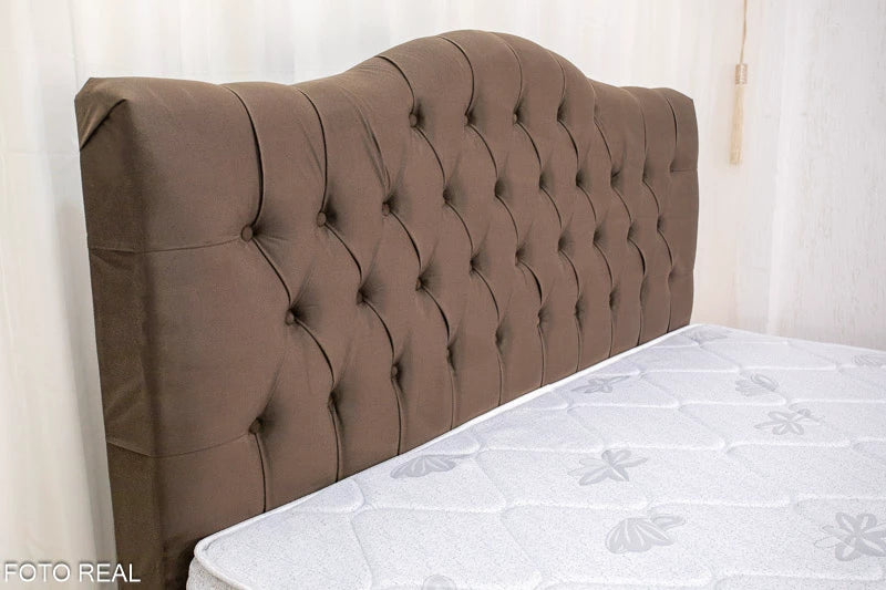 Cabeceira Casal Berlim Veludo - Móveis furniture