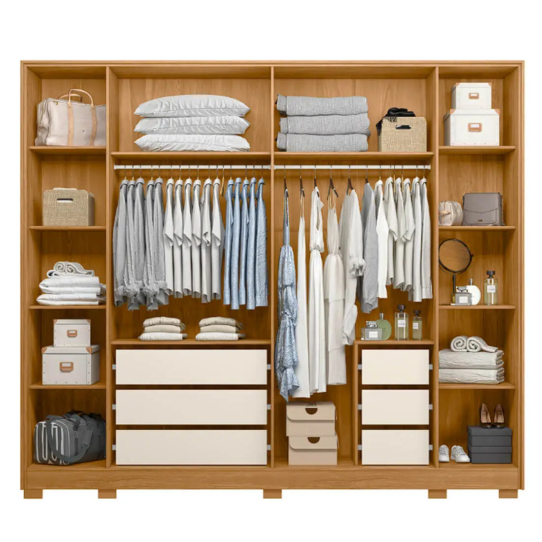 Guarda Roupa Fascinio Casal 6 Portas 6 Gavetas Albatroz