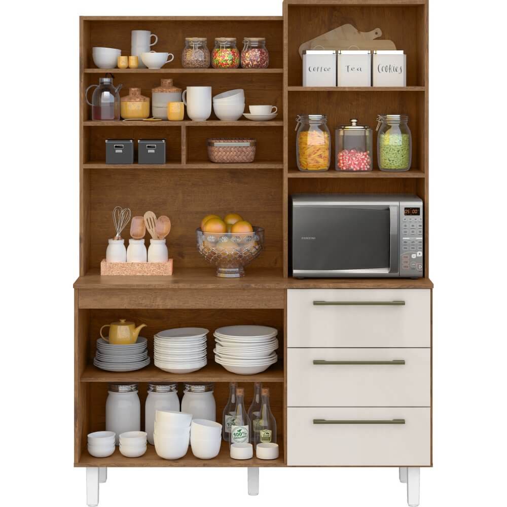 Armário de Cozinha Absoluto 5 Portas 3 Gavetas - Móveis furniture