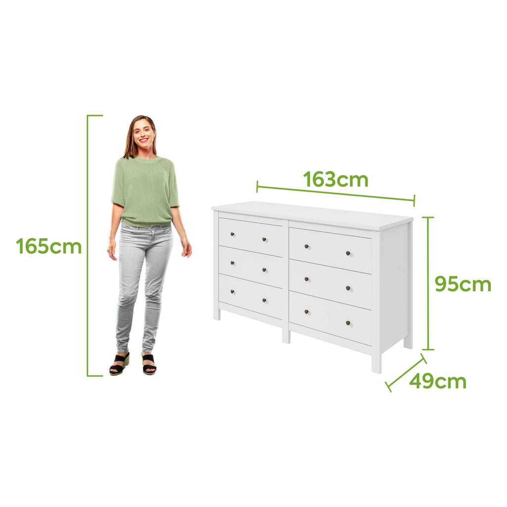 Cômoda 6 Gavetas Maggiore Branco – LOPAS