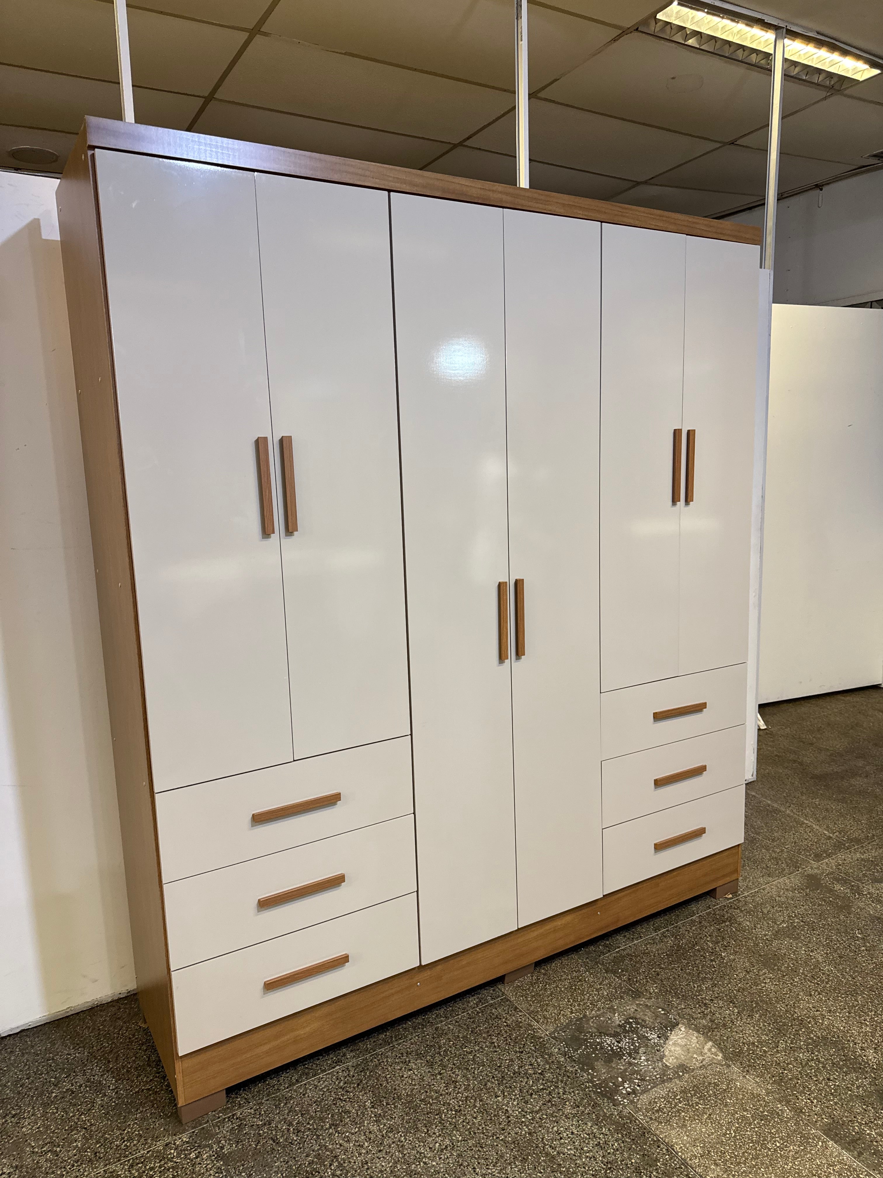 Guarda Roupa Encant Sem Espelho Casal 6 Portas 6 Gavetas Novo Horizonte
