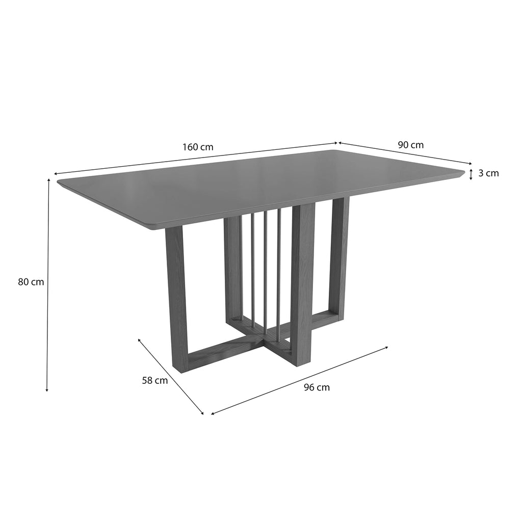 Mesa Antonela 160x90cm Kappesberg