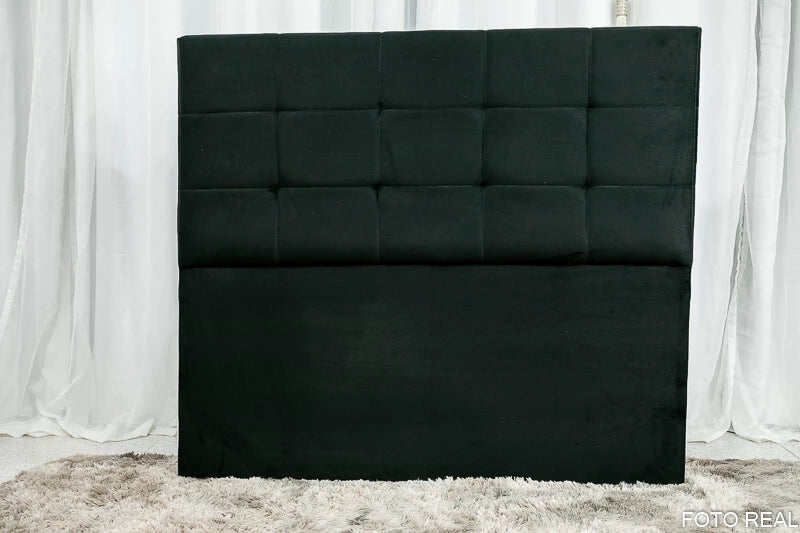 Cabeceira Casal Veneza Sued Preto - Móveis furniture