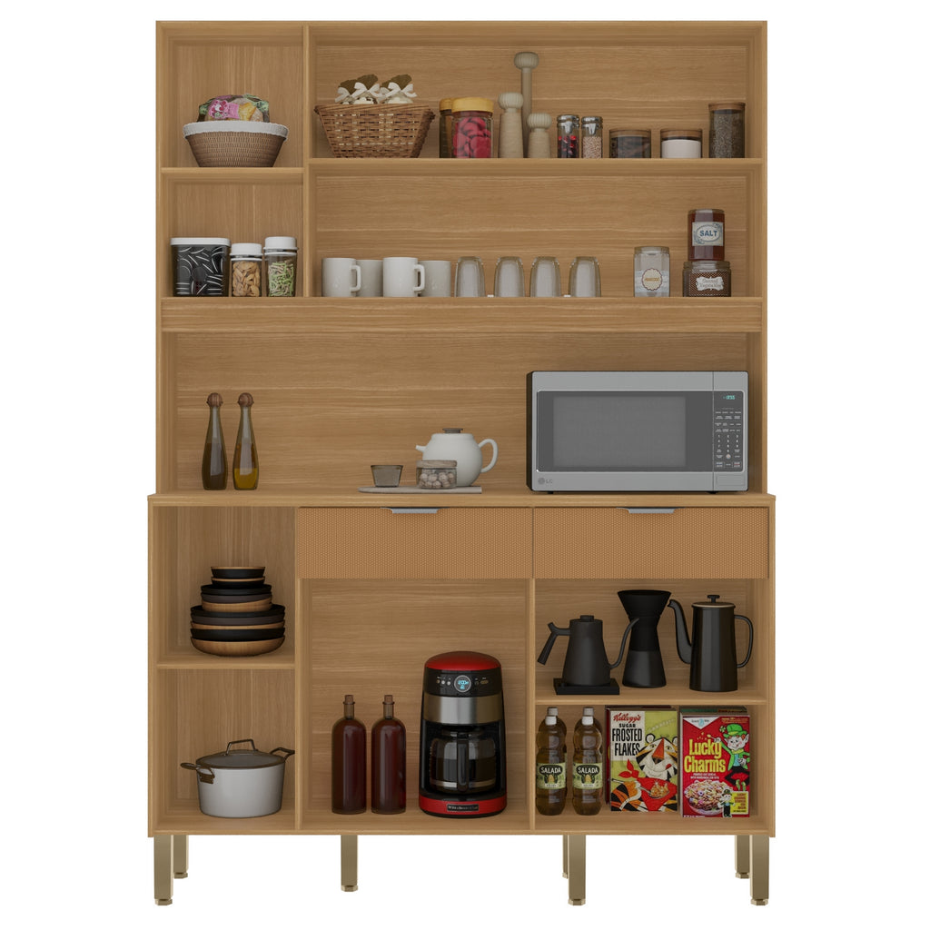 Kit Cozinha Flora 1,447 m Freijó/Caramelo – KIT’S PARANÁ
