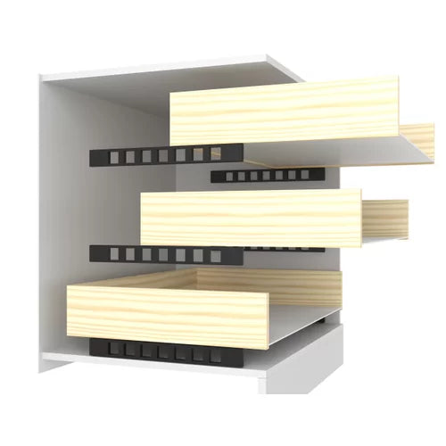 Cômoda 2 Portas 5 Gavetas Evidência Móveis Branco - Móveis furniture