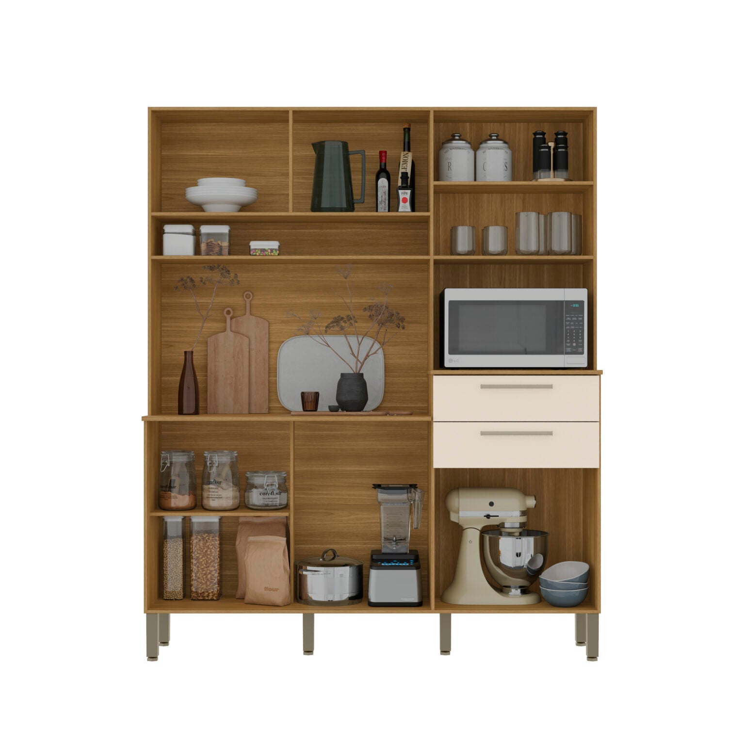 Kit Cozinha Montesa 1,607 m Freijó/Supremo/Ripado Freijó – KIT’S PARANÁ