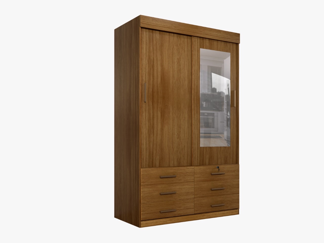 Roupeiro Copa 2P6G com 1Esp Cinamomo Minas Plac - Móveis furniture