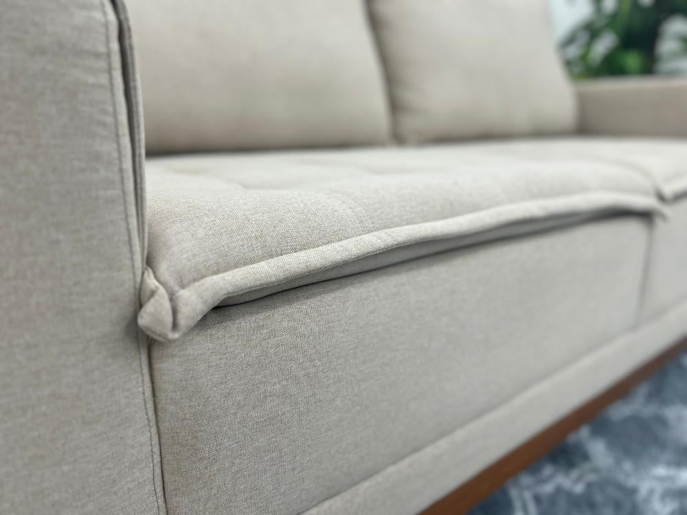 Sofá 2 lugares Arezzo Living 2.00m – Bege Linho - Móveis furniture