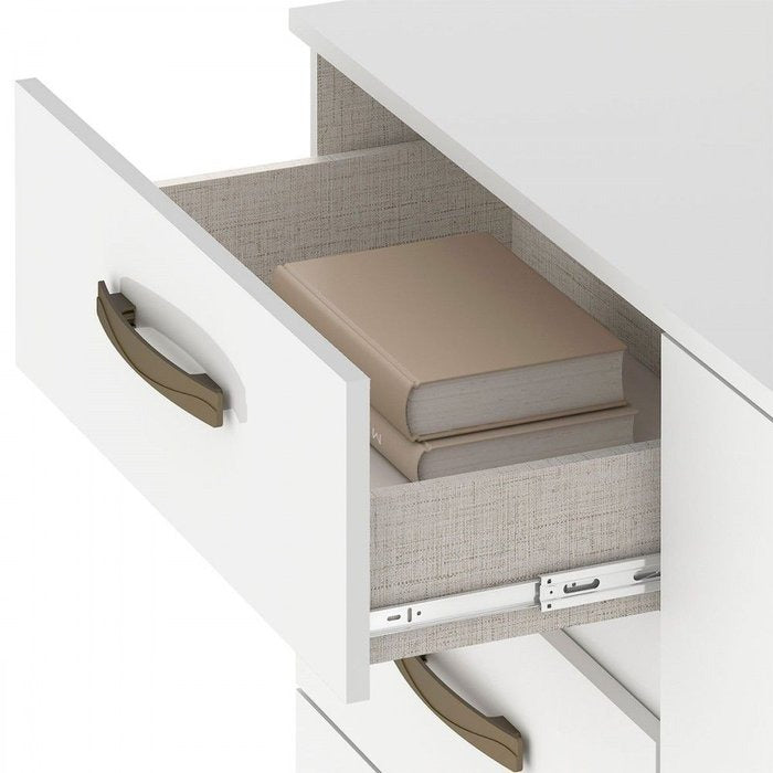 Cômoda 4 Gavetas com Sapateira Leme CO240 Branco – FELLICCI