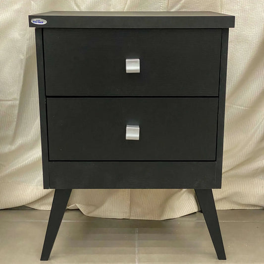 Mesa de Cabeceira Thor 2 Gavetas Rud Rack PRETO