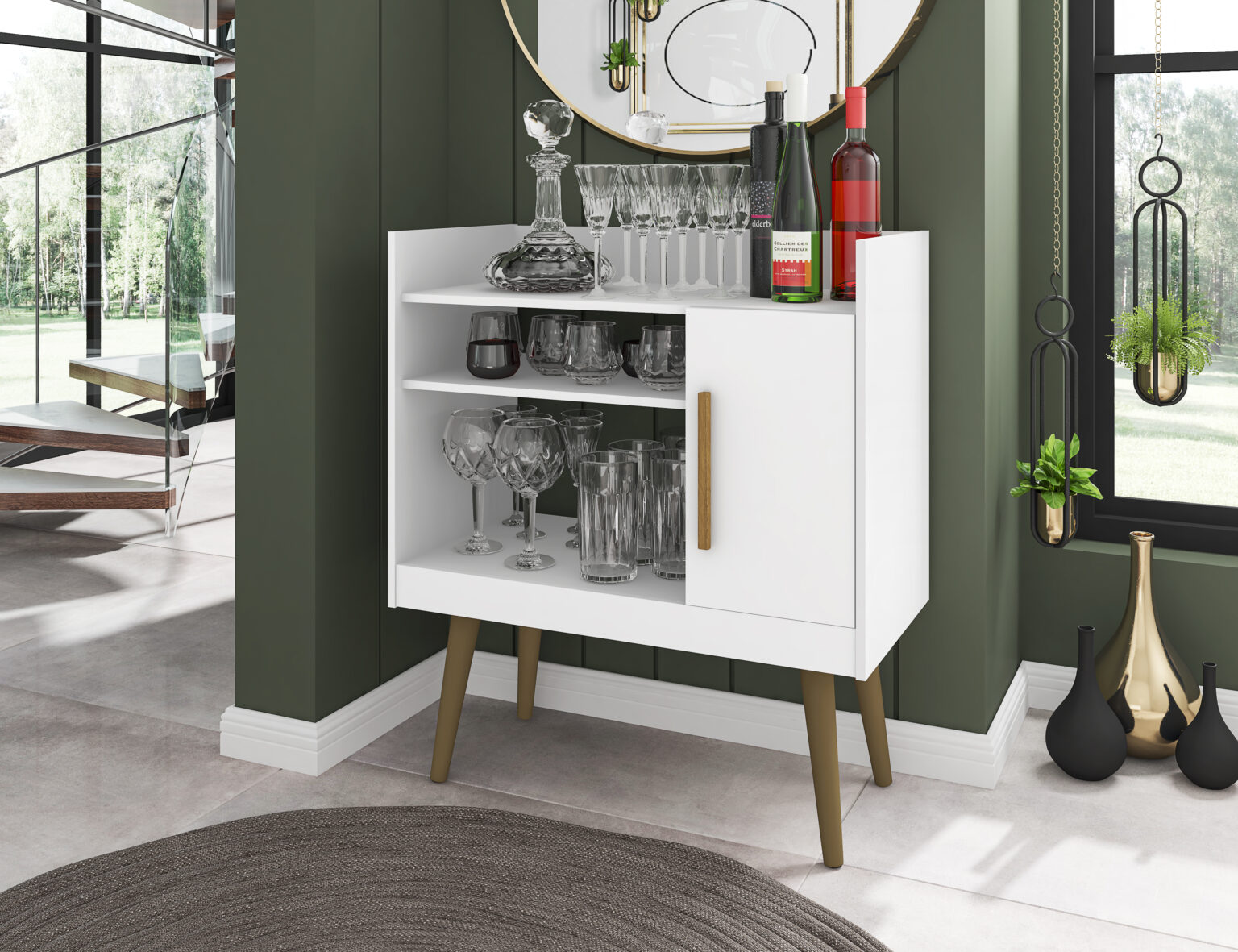 Aparador Café II Branco – BECHARA - Móveis furniture