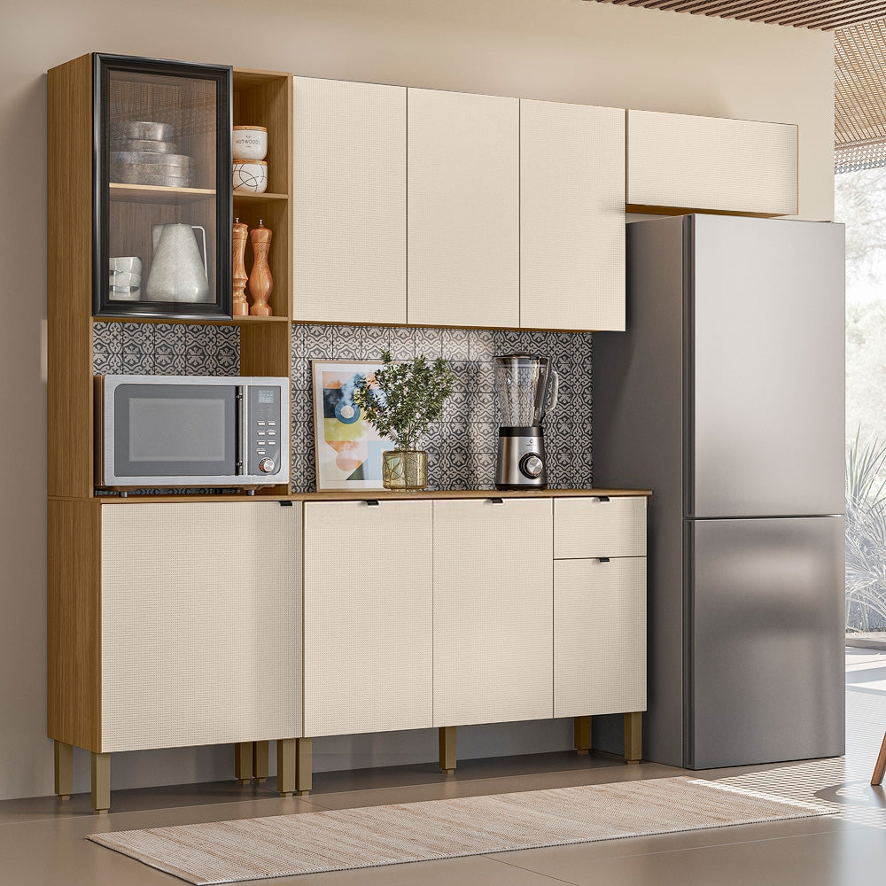 Cozinha Compacta 2,507 m Vert Plus Freijó/Soft – KITS PARANÁ