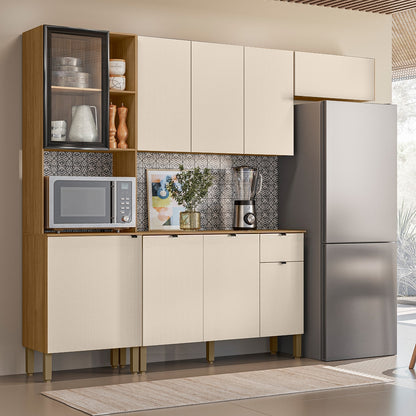 Cozinha Compacta 2,507 m Vert Plus Freijó/Soft – KITS PARANÁ