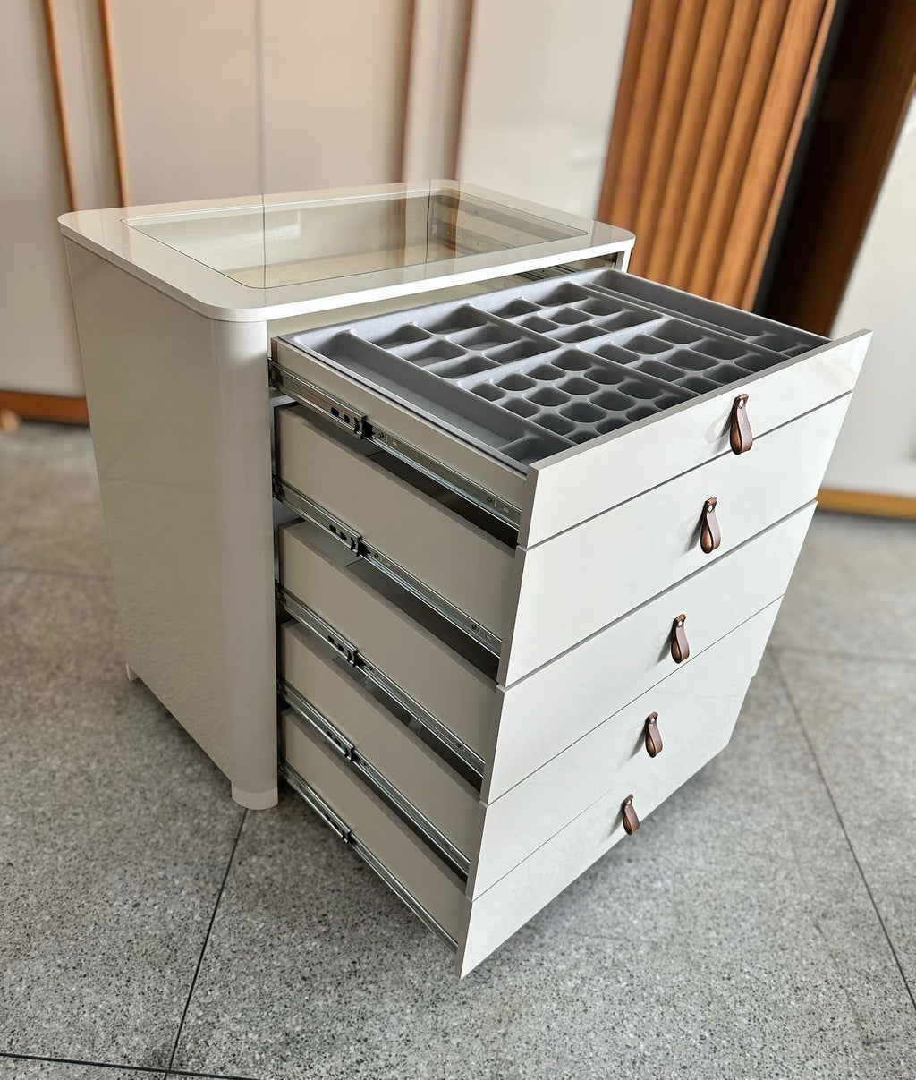 Comoda Ilha Innova 5G Off White Gelius - Móveis furniture