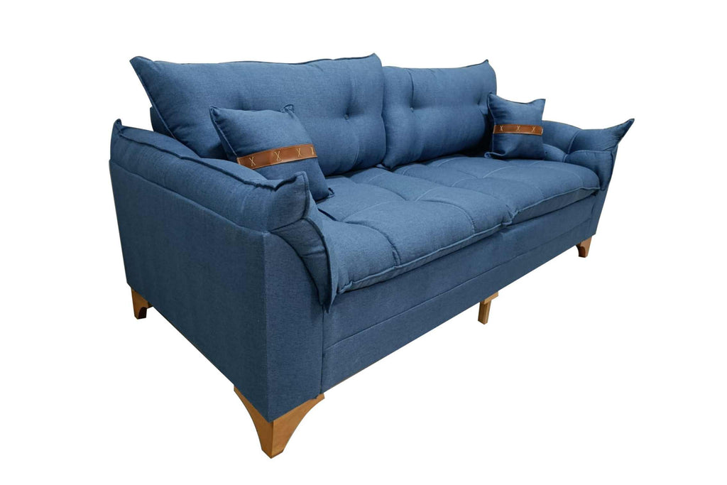 SOFA FIXO SF.3080 CRETA 180CM LINHO AZUL/28 – BOARETO