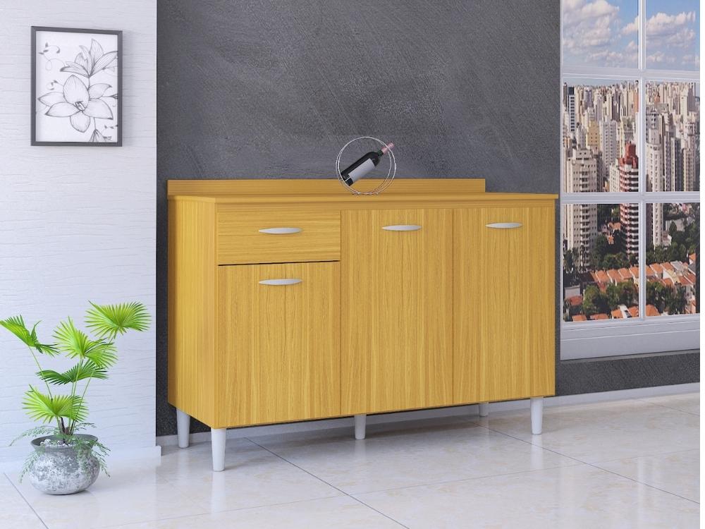 Balcão de cozinha Poquema com tampo 1,20 - Móveis furniture