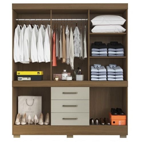 Guarda-Roupa 10 Portas Mônaco 178,8 m Atacama/Areia – ARAMÓVEIS - Móveis furniture