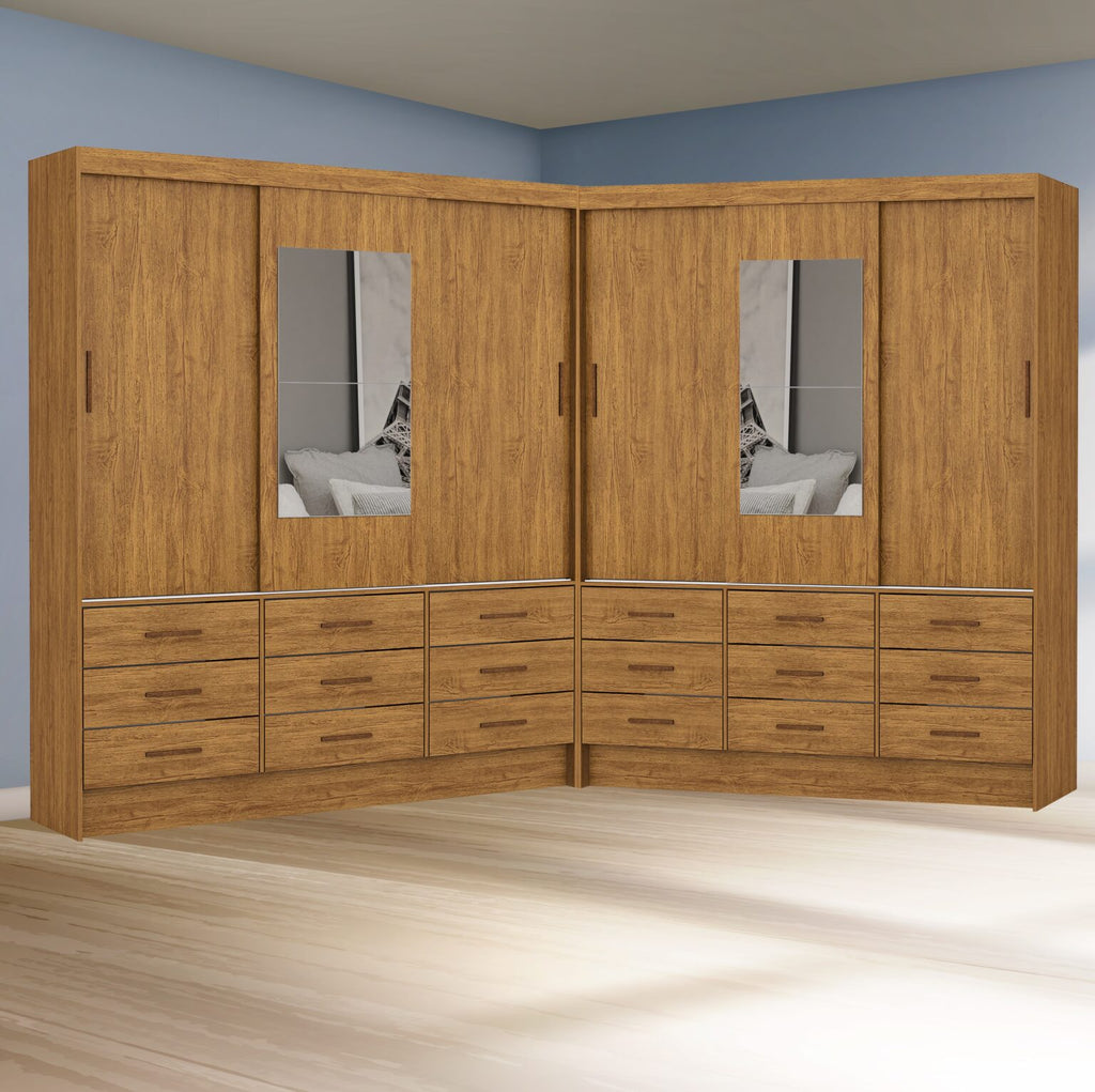 Closet 6 Portas Sevilha Cinamono – CARIOCA MÓVEIS - Móveis furniture