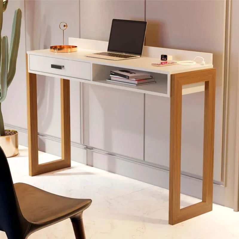 Escrivaninha JB 6055 Luxo Larg. 1.30m Pérola JB Bechara - Móveis furniture