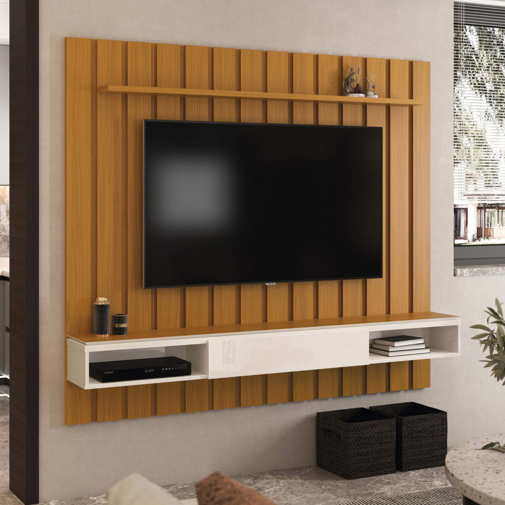Painel Brise Com Nicho 180cm para TV até 75 Polegadas EDN - Móveis furniture