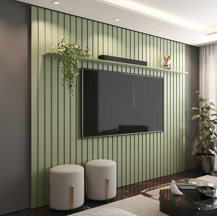 Painel Ripado até 75″ Supremo 1.8 Alecrim – PATRIMAR - Móveis furniture