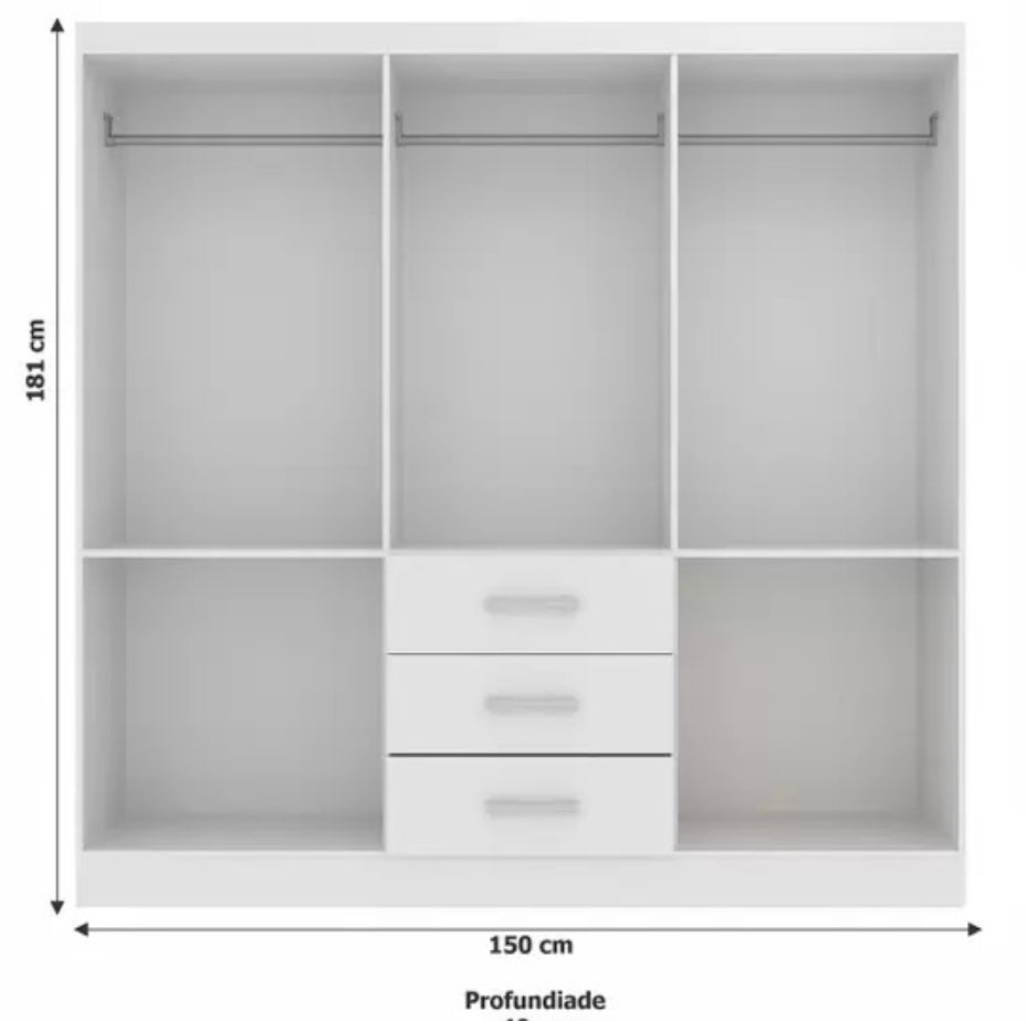 ROUPEIRO SEVILHA EVIDÊNCIA - Móveis furniture