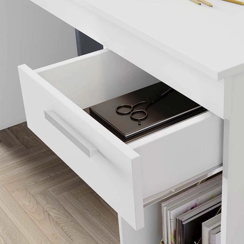 Mesa Office NT 2070 Larg. 1.08m Branco - Móveis furniture