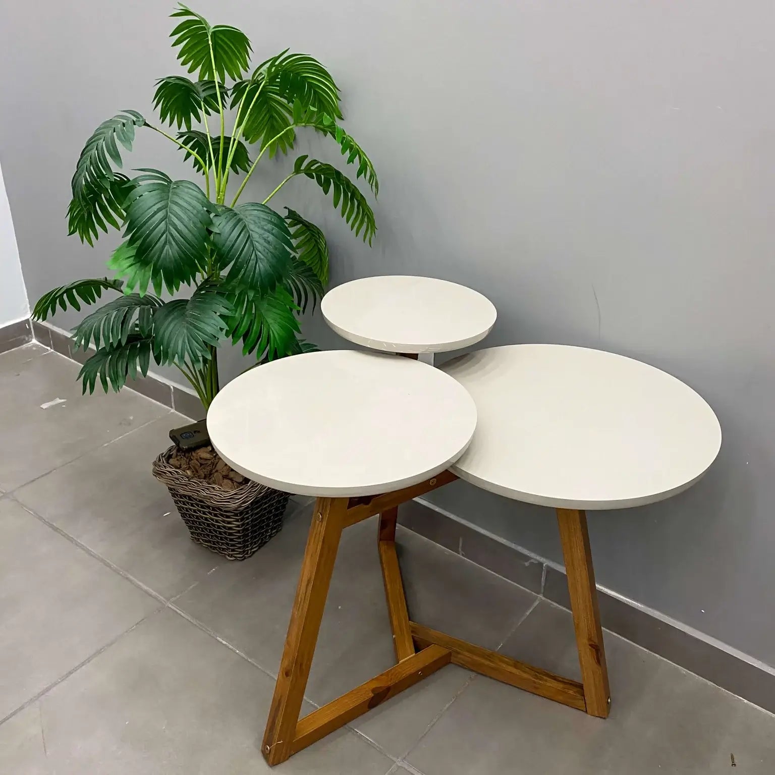 Mesa Lateral Classic 3 Tampos Tebarrot