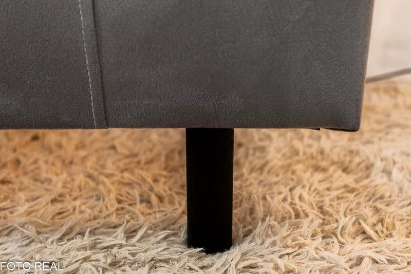 Cabeceira Casal Cintia Veludo Cinza Larg. 1.40m