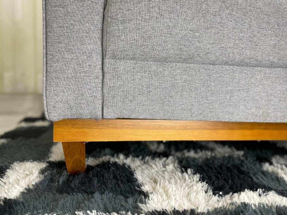 Sofá 2 lugares Slim 1.40m – Cinza Linho - Móveis furniture