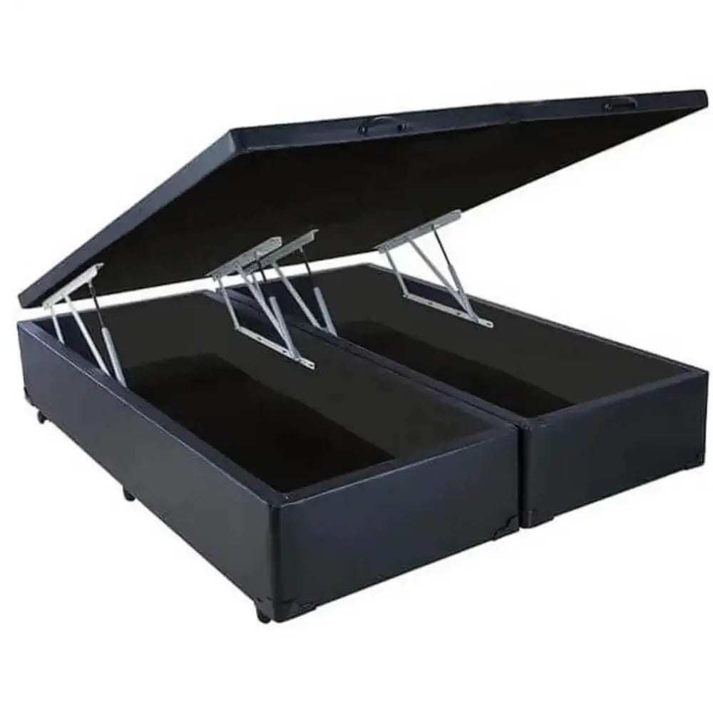 Base Box Bipartida Baú King em Corino Universal
