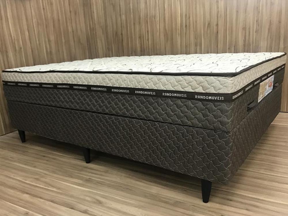 Cama box Baú Golden Light Casal – 138x188x62 - Móveis furniture