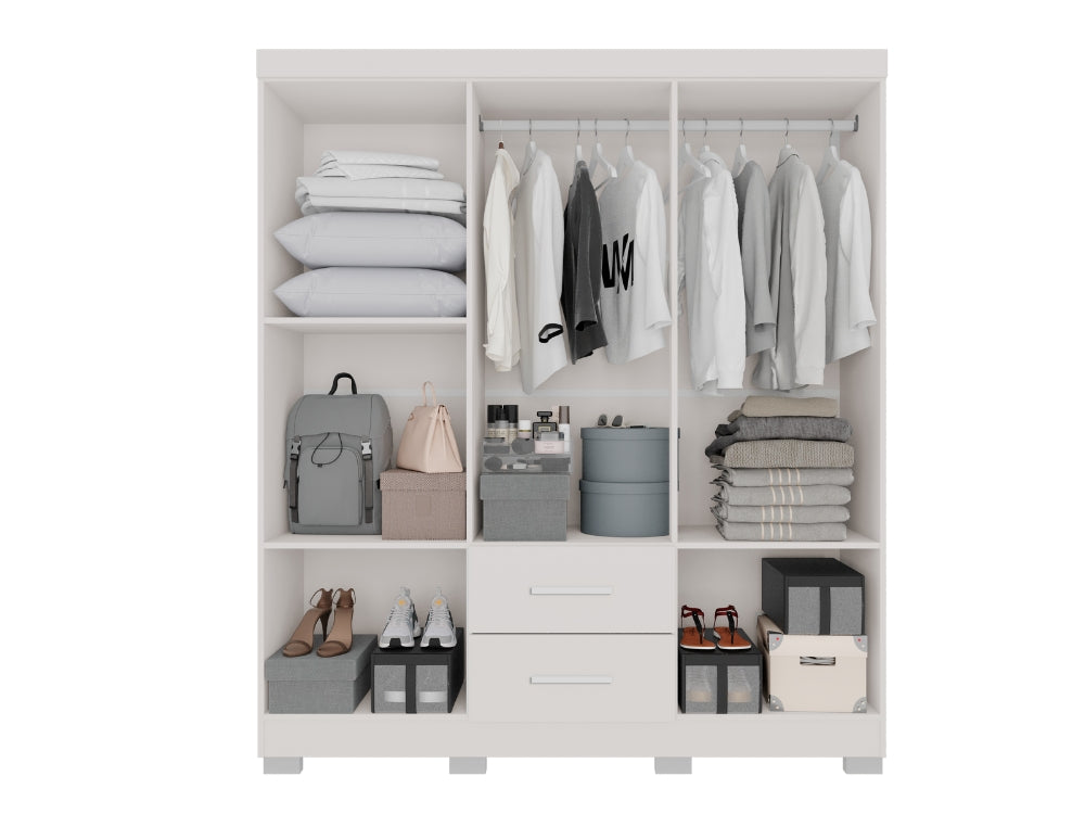 Guarda-Roupa Estrela 6 portas – Branco