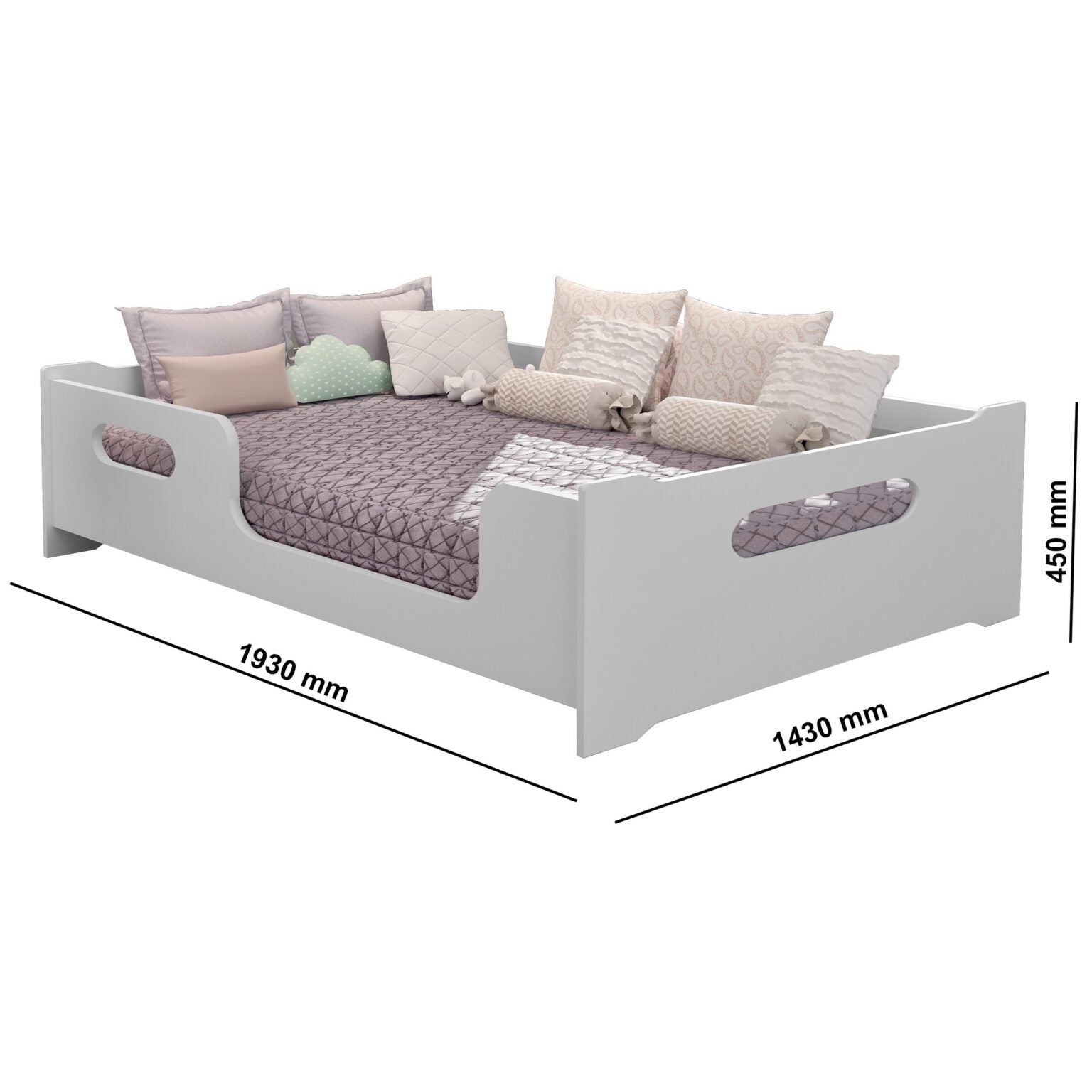 Cama Montessoriana Casal Encanto Branco – GABRIELLI