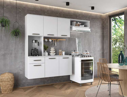 Cozinha Suspensa Gisele Pop Plus 5P2G2N Branco Moveis Parana