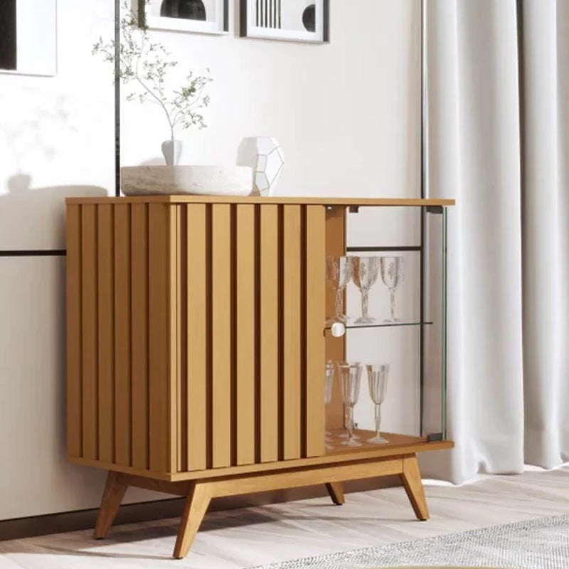 Buffet Açai Luxo Ripado com 2 Portas larg. 0.92m Nature JB Bechara - Móveis furniture