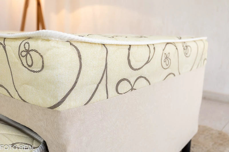 Cama Solteiro Unibox C/ Cama auxiliar Sonho Bom Bege - Nosso Sonho