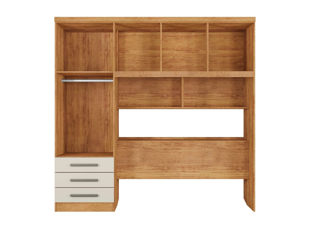 Guarda-Roupa México 5 portas 3 gavetas Casal – Cedro/Areia
