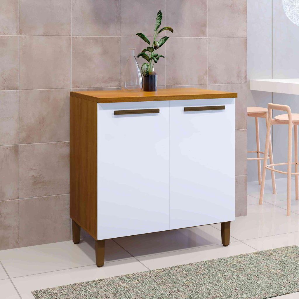 Balcao Ouro 2P Freijo.Branco - Móveis furniture