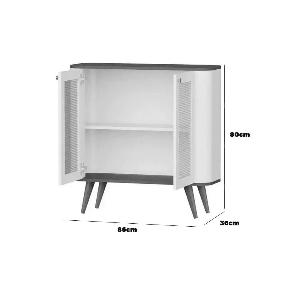 Buffet Jutai New Luxo 2 Portas com Pés Palito Jb Bechara