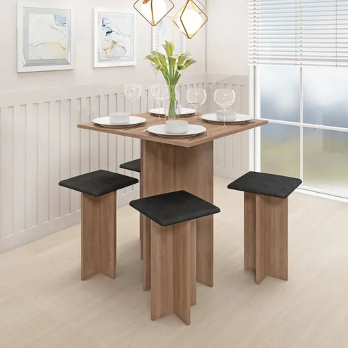 FELLICCI - MESA QUADRADA ME10 C/4 BANCOS - Móveis furniture