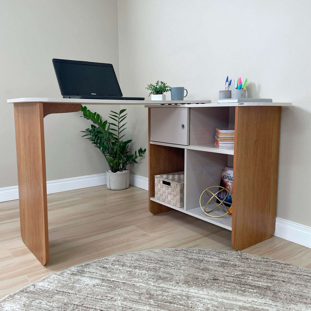 Escrivaninha Nomad Cinamono/Off White – ARTELY