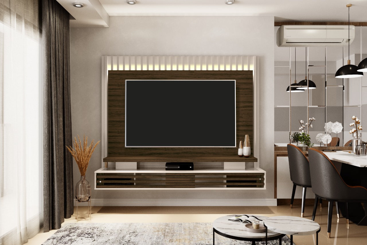 Bancada Suspensa Frizz Presence 1.6 Off White.Savana Madetec - Móveis furniture